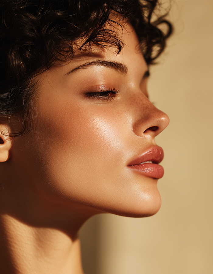 Professional jawline and chin enhancement results showcasing natural beauty