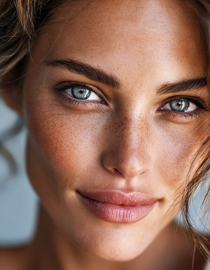 Professional upper face volumizing results showcasing natural beauty and restored volume